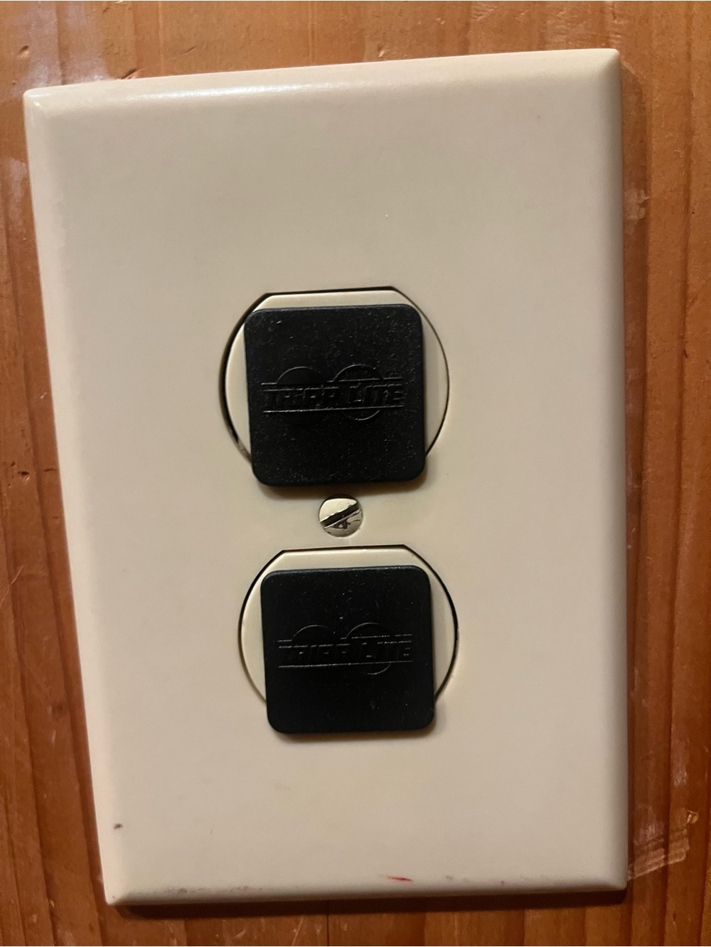 Black Outlet Plug Covers — Pack of 6